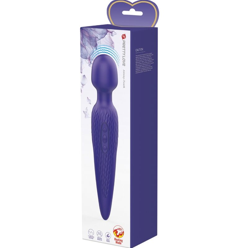 Antony Youth Wand Vibrator Violet Heat Effect
