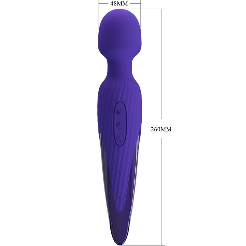 Antony Youth Wand Vibrator Violet Heat Effect