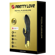 Luxury rechargeable black gold plated vibrator