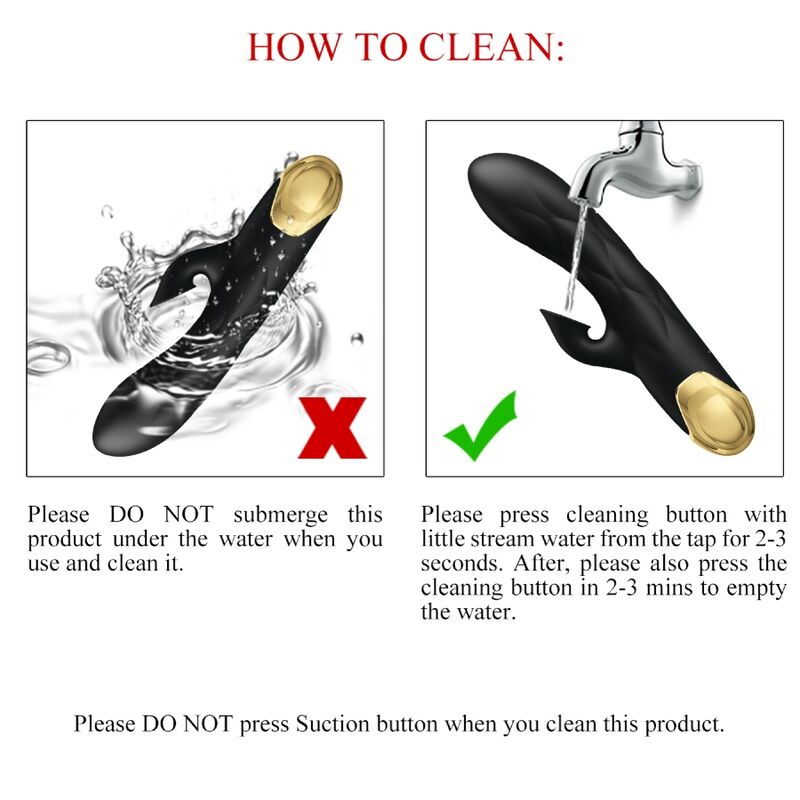 PRETTY LOVE - LUXURY RECHARGEABLE VIBRATOR, BLACK, GOLD PLATED