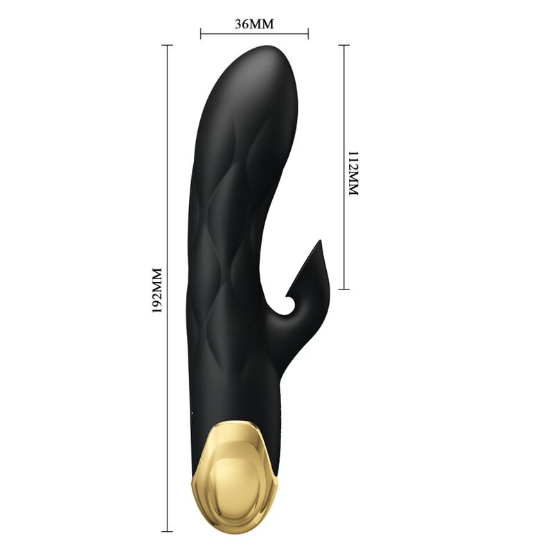 Luxury rechargeable black gold plated vibrator