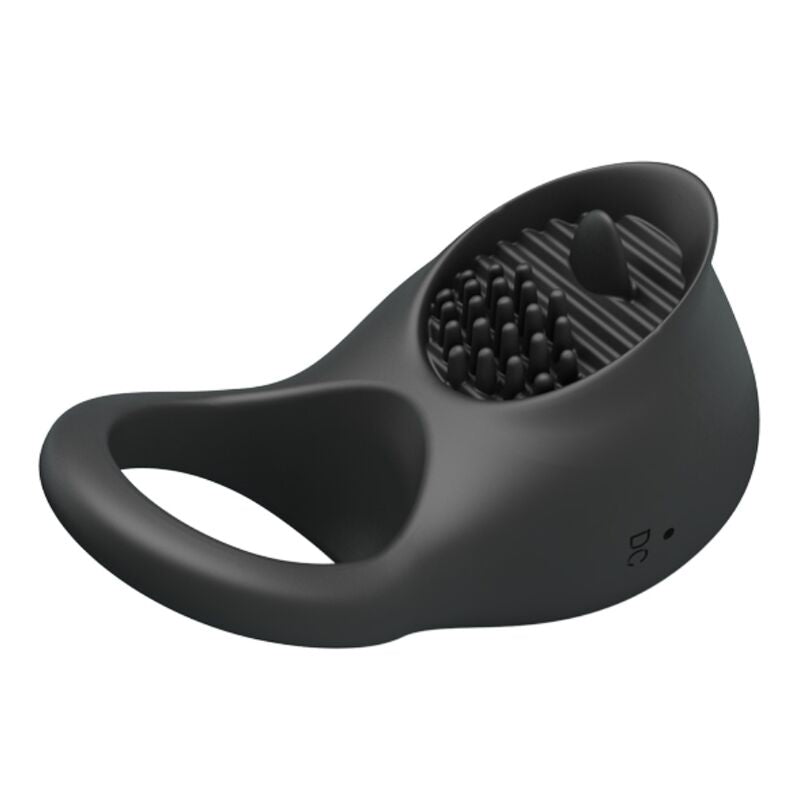 Vibrating penis ring with black tongue