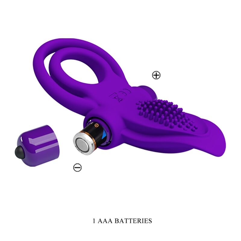Purple Vibrating Penis Ring