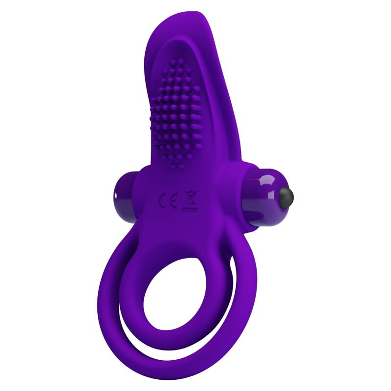 PRETTY LOVE - VIBRATING PURPLE PENIS RING
