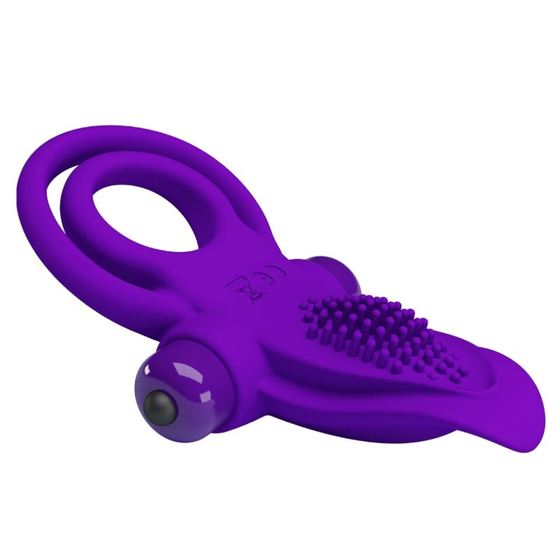 PRETTY LOVE - VIBRATING PURPLE PENIS RING