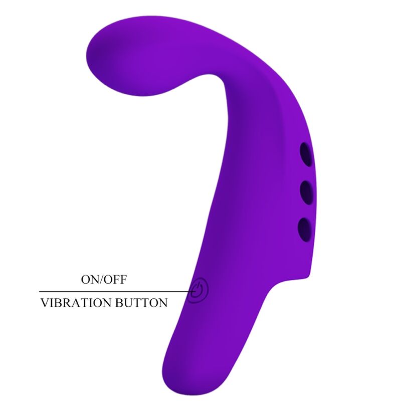 Gorgon Purple Rechargeable Finger Vibrator