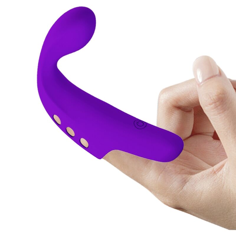 Gorgon Purple Rechargeable Finger Vibrator