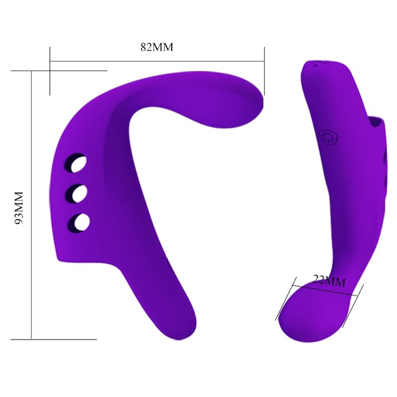 Gorgon Purple Rechargeable Finger Vibrator