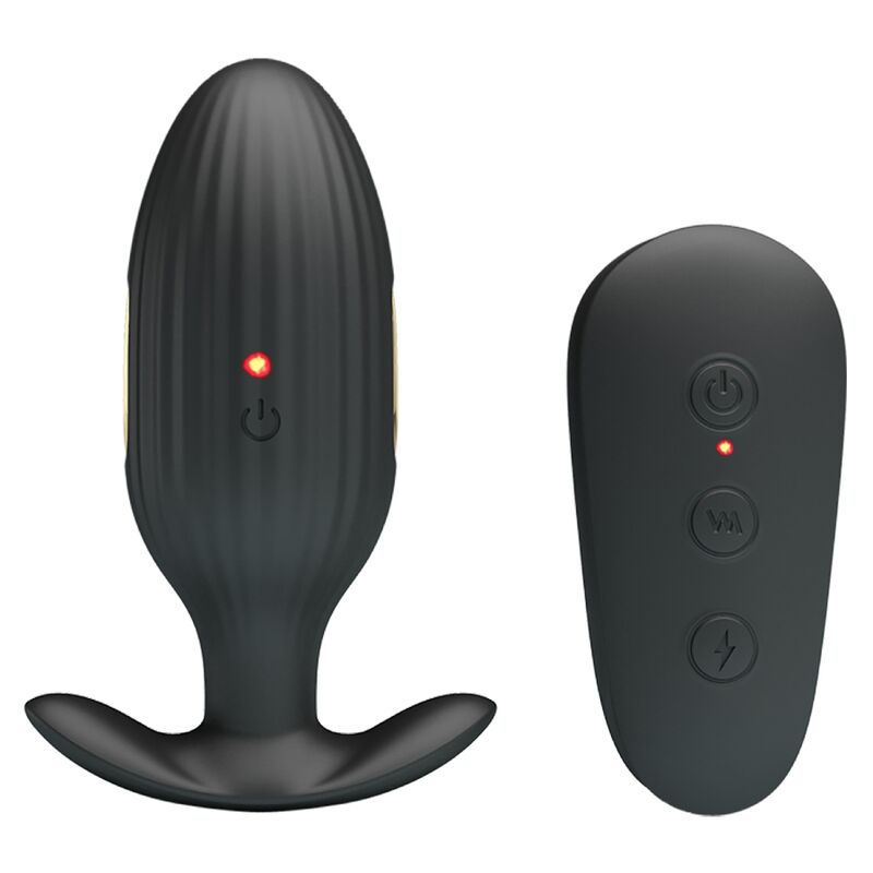 Kelly plug rechargeable anal vibrator black