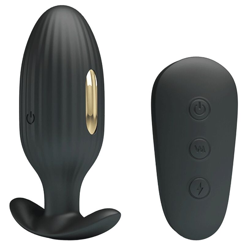 Kelly plug rechargeable anal vibrator black