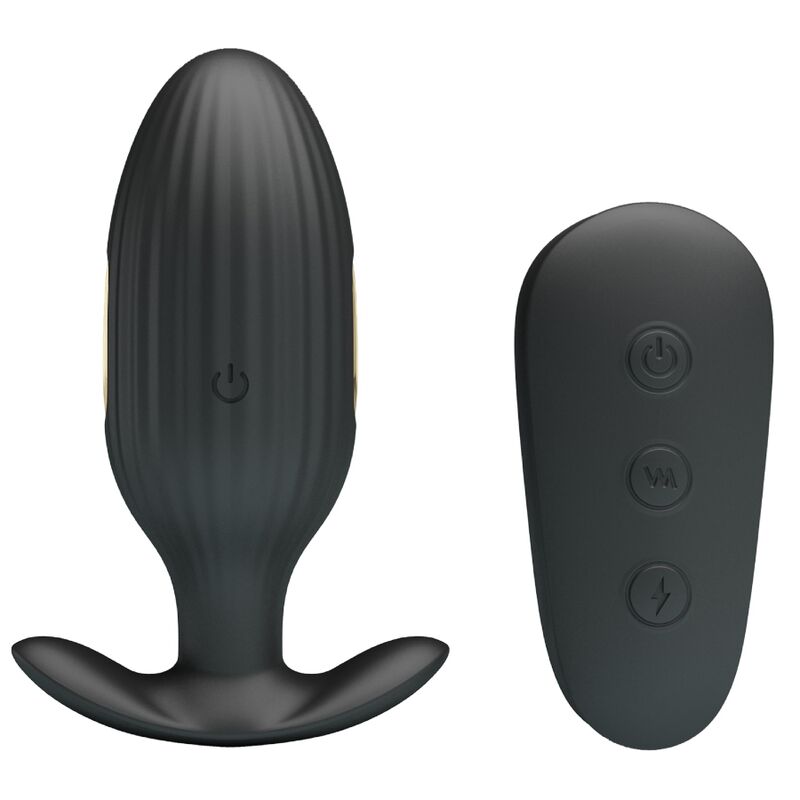 Kelly plug rechargeable anal vibrator black