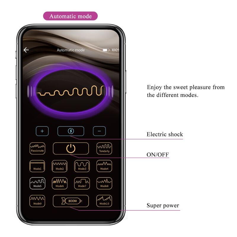 Jefferson Black App Controlled Anal Plug