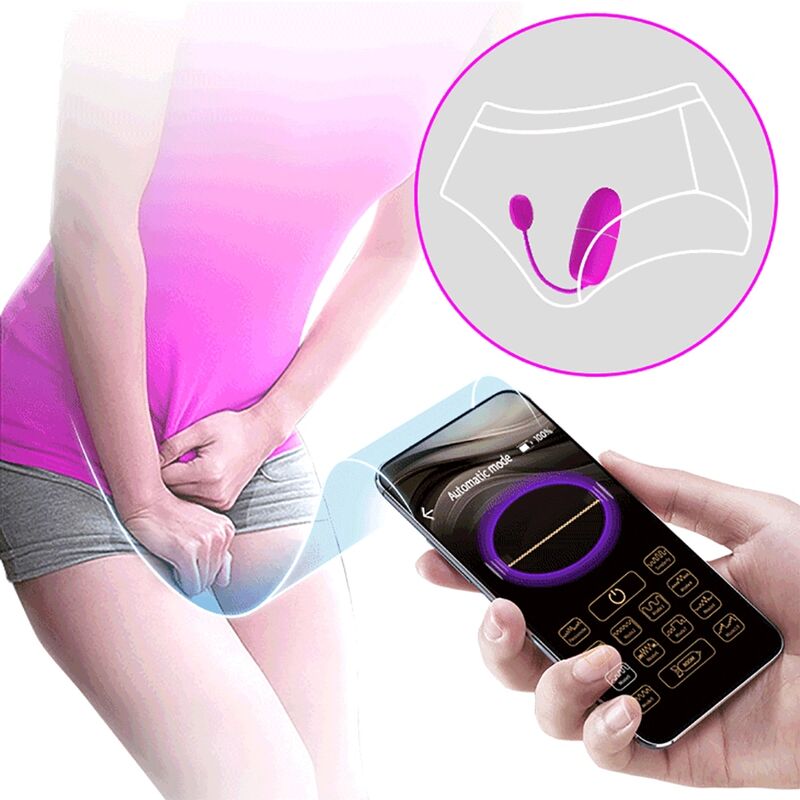 Vibrating egg nymph app controlled purple