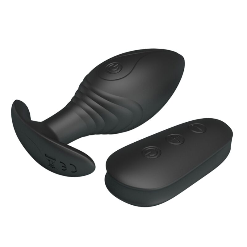 Regina anal plug rechargeable vibrator black