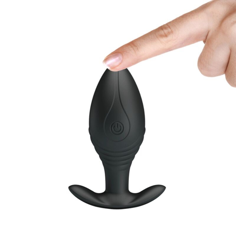 Regina anal plug rechargeable vibrator black