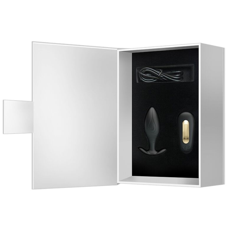 Regina anal plug rechargeable vibrator black