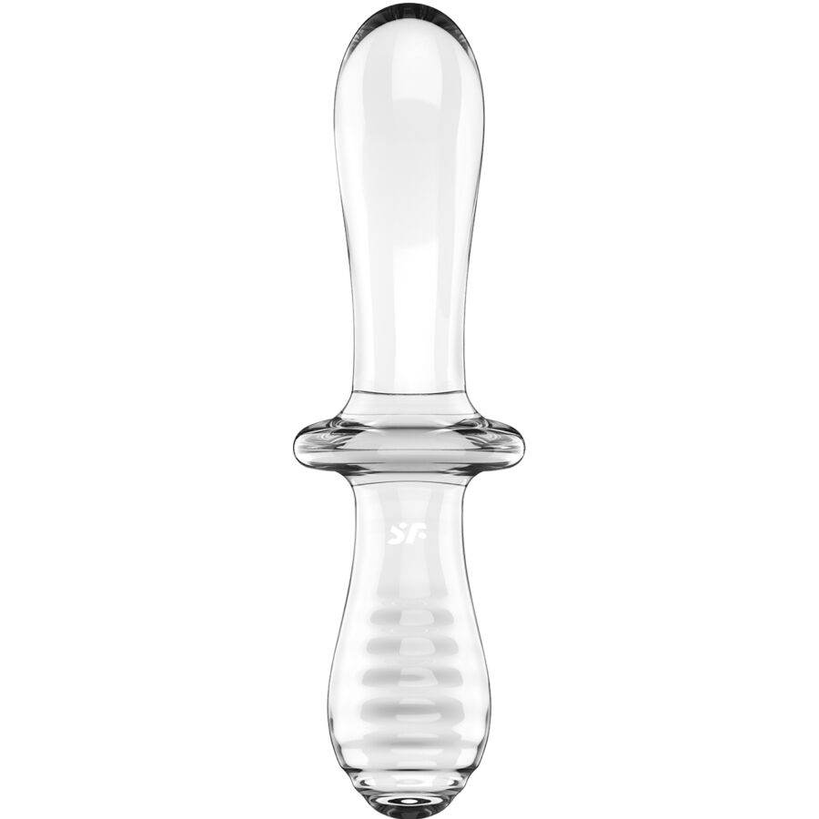 SATISFYER - DOUBLE CRYSTAL CLEAR DILDO
