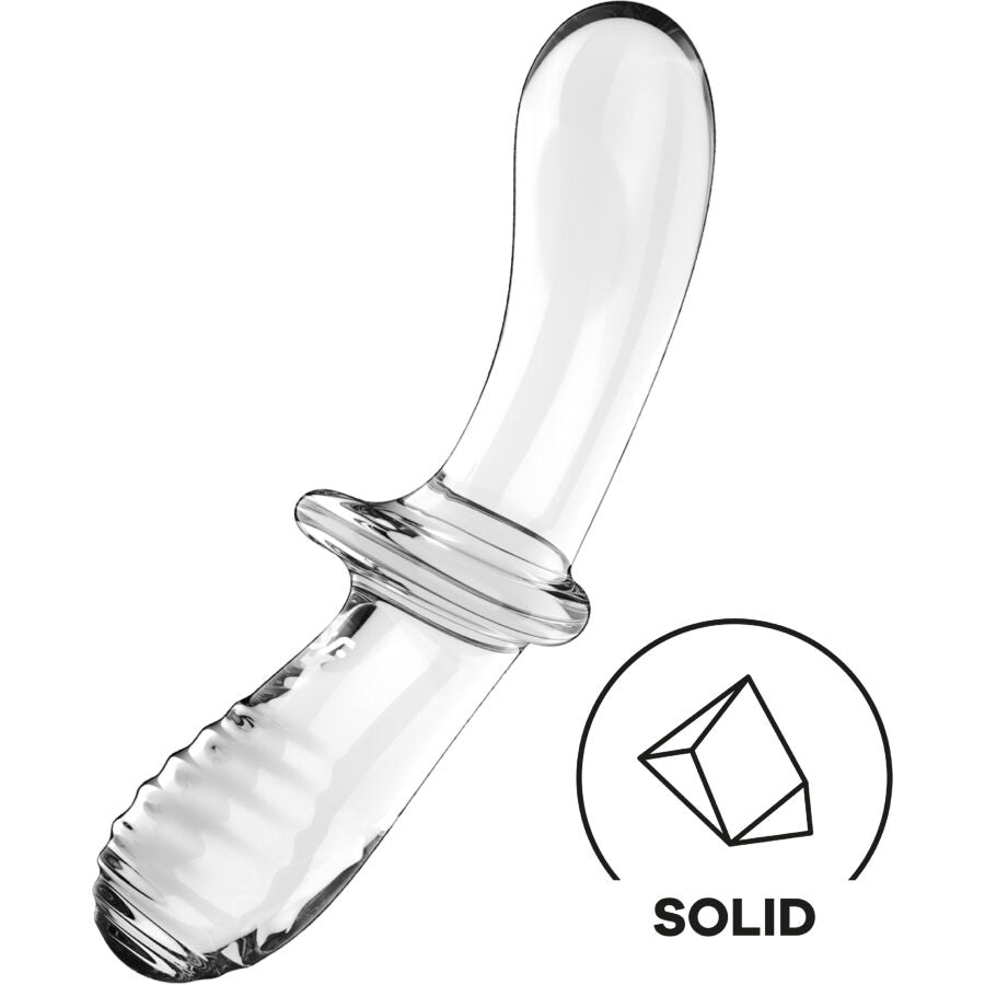 SATISFYER - DOUBLE CRYSTAL CLEAR DILDO