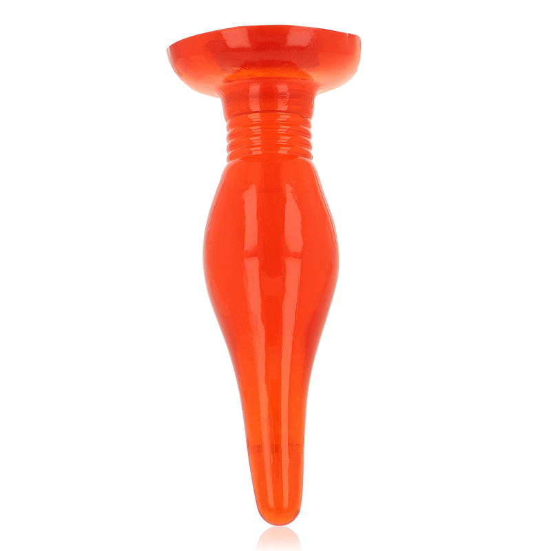 Red soft touch anal plug 14.2 cm