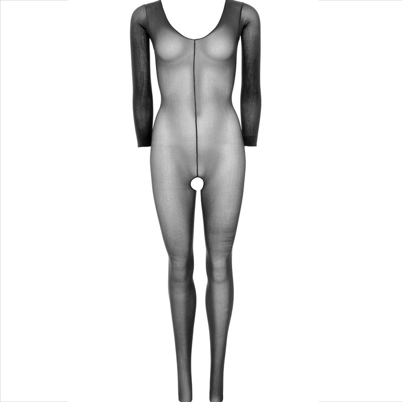 Black long-sleeved bodystocking