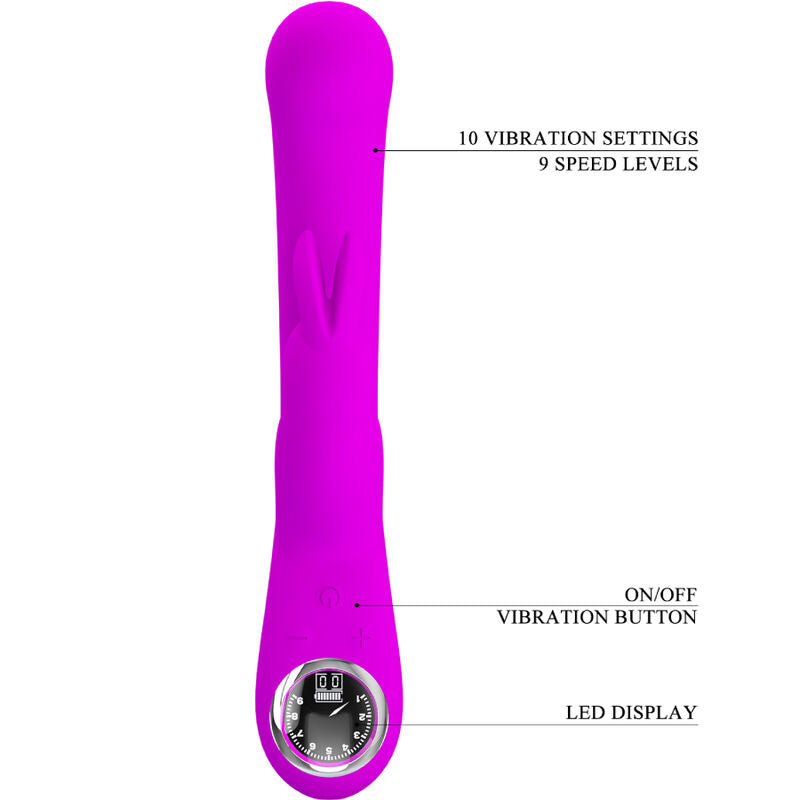 PRETTY LOVE - LAMAR RABBIT VIBRATOR AND PURPLE SPOT G