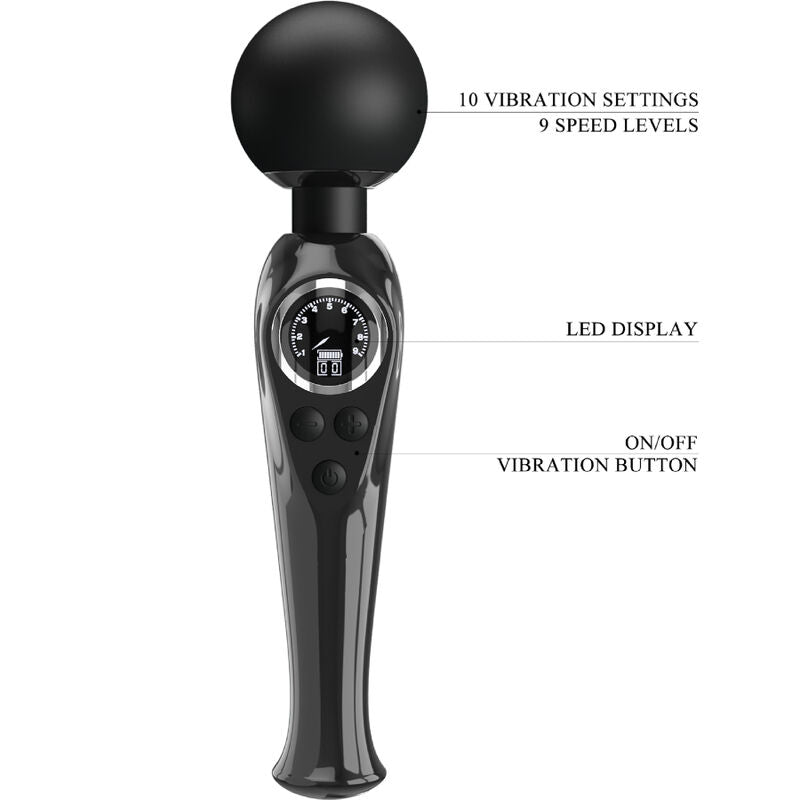 Skyler Black Vibrator Wand