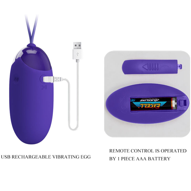 Berger Youth Remote Control Vibrating Egg Purple