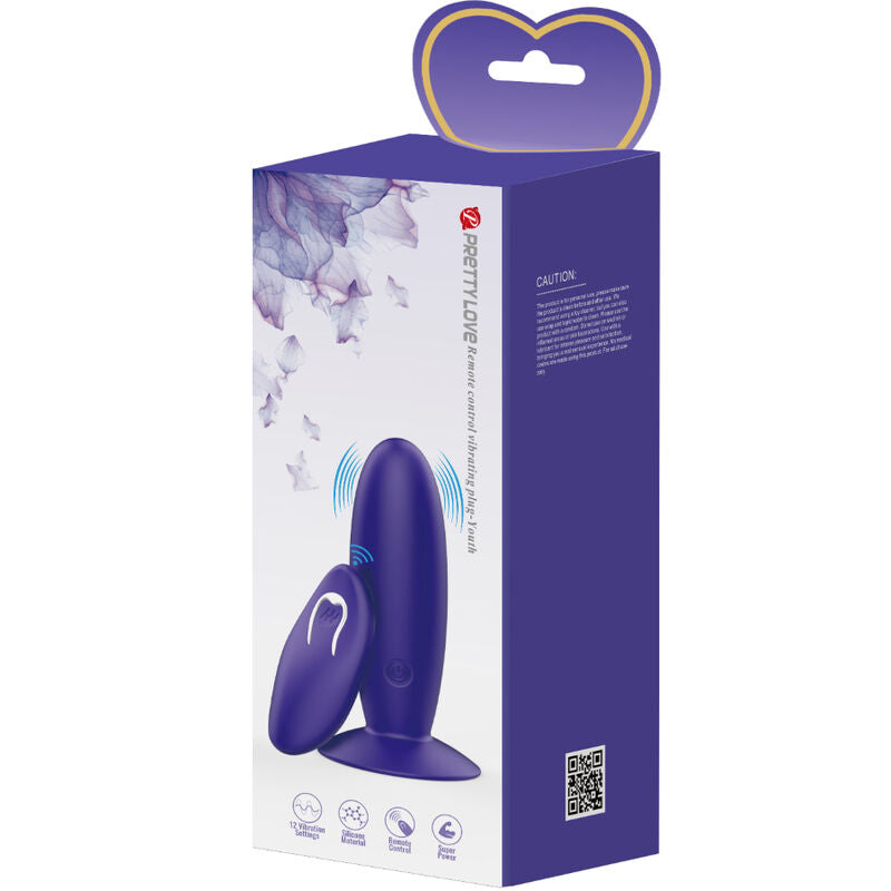 Youth Plug Remote Control Anal Vibrator Purple