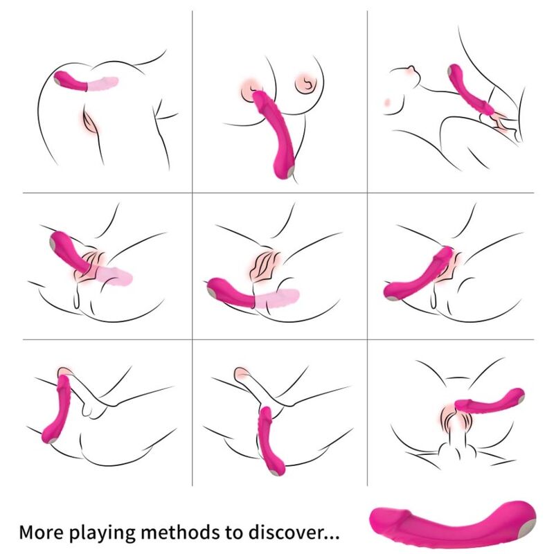 Purple silicone g-spot vibrator dildo