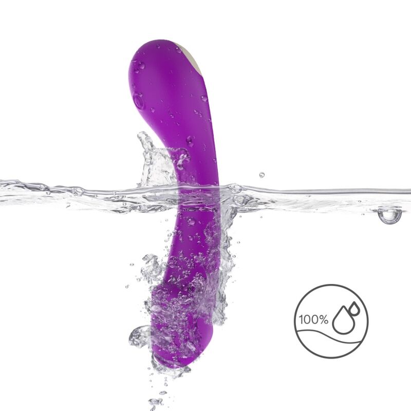 Purple silicone g-spot vibrator dildo