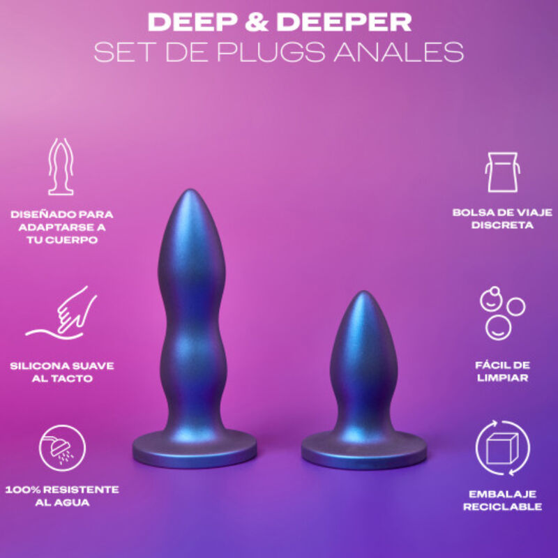 Toy set anal plug deep &amp; deeper