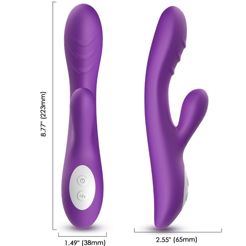 Vibromasseur Rabbit Chauffant Spark - Double Stimulation 2x9 Modes - Armony