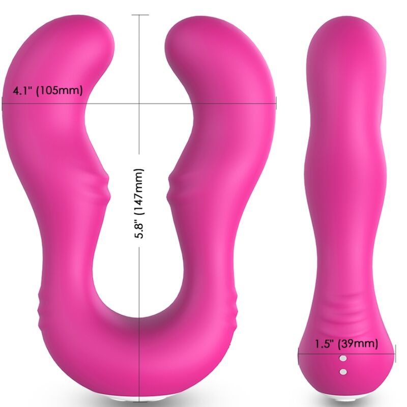 ARMONY - SERAPH VIBRATOR WITH DOUBLE REMOTE CONTROL, FUCHSIA