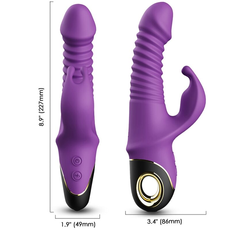 ARMONY - ZING VIBRATOR DILDO PURPLE RABBIT