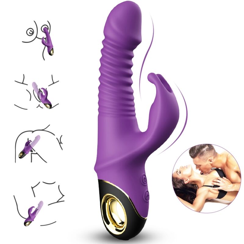 ARMONY - ZING VIBRATOR DILDO PURPLE RABBIT