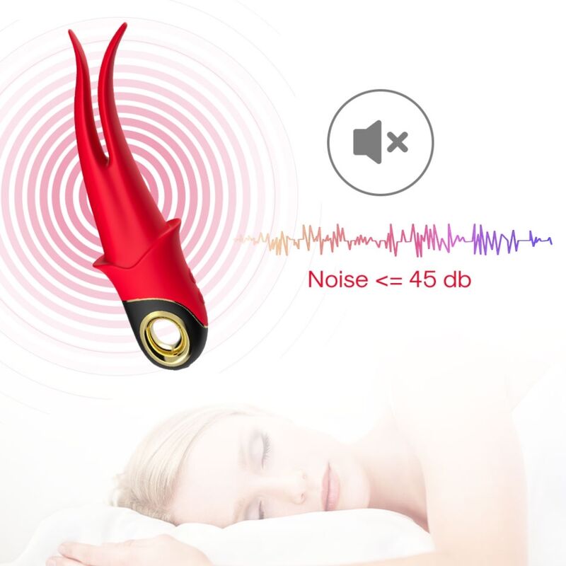 ARMONY - SHADOW DOUBLE-HEADED VIBRATOR TEASING RED