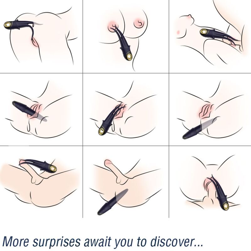 ARMONY - SHADOW DOUBLE-HEADED VIBRATOR TEASING BLUE