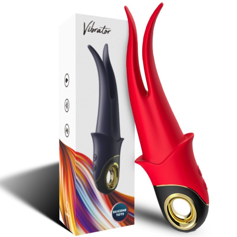 ARMONY - SHADOW DOUBLE-HEADED VIBRATOR TEASING RED