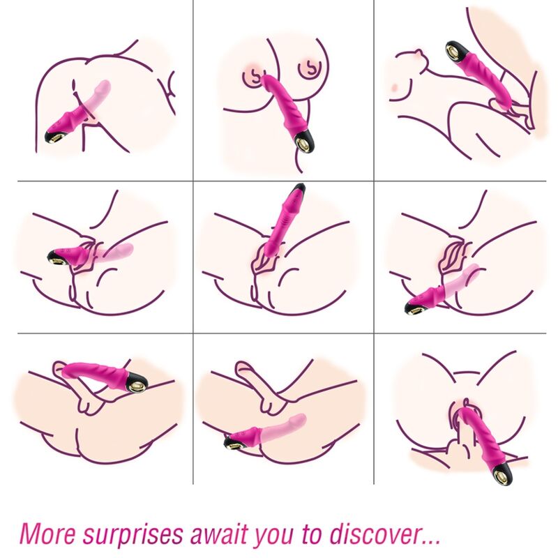 Joyblade dildo vibrator rotator fuchsia