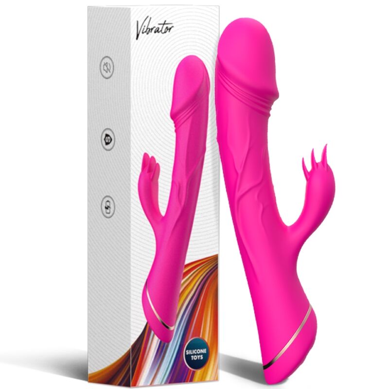 ARMONY - FUCHSIA SILICONE RABBIT VIBRATOR
