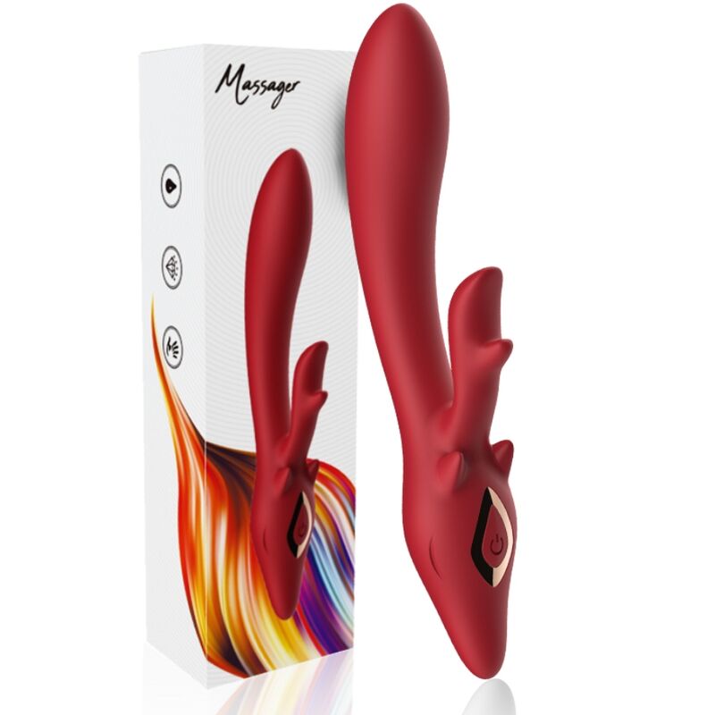 ARMONY - ELK RABBIT CURVED RED VIBRATOR