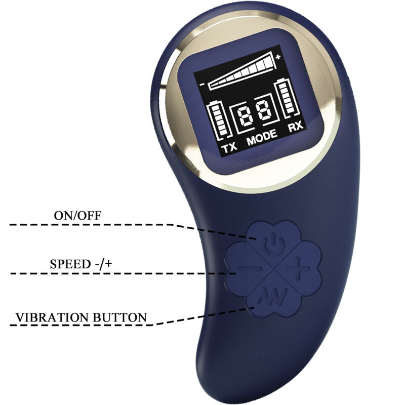 PRETTY LOVE - MINA BLUE VIBRATING EGG REMOTE CONTROL