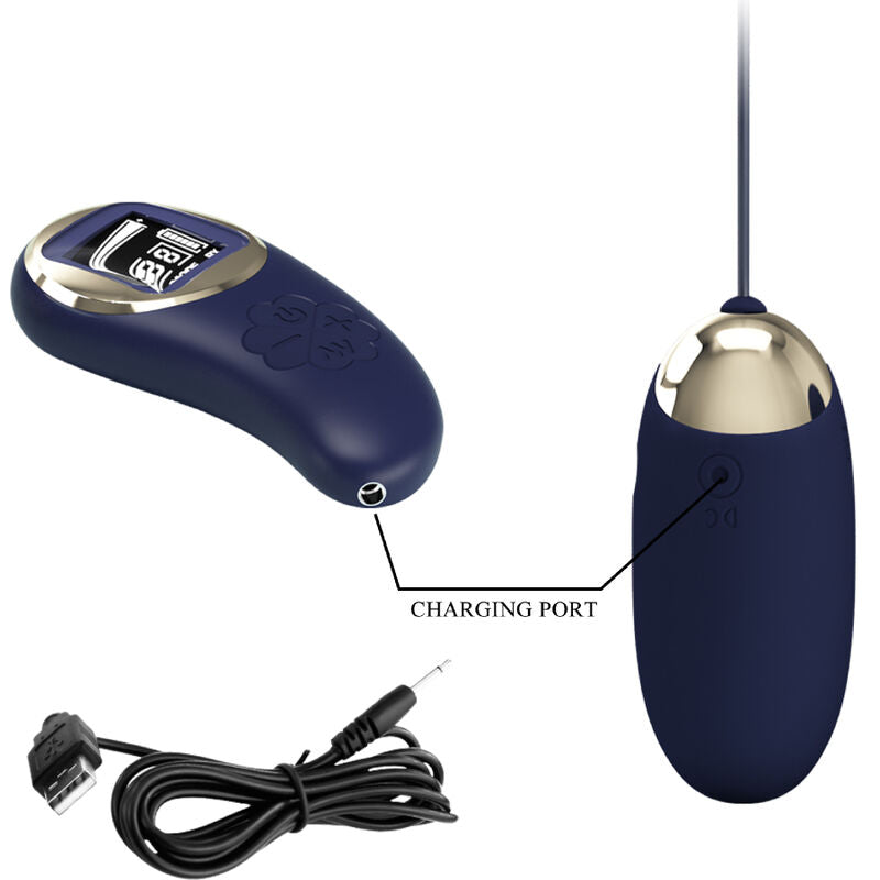 PRETTY LOVE - MINA BLUE VIBRATING EGG REMOTE CONTROL