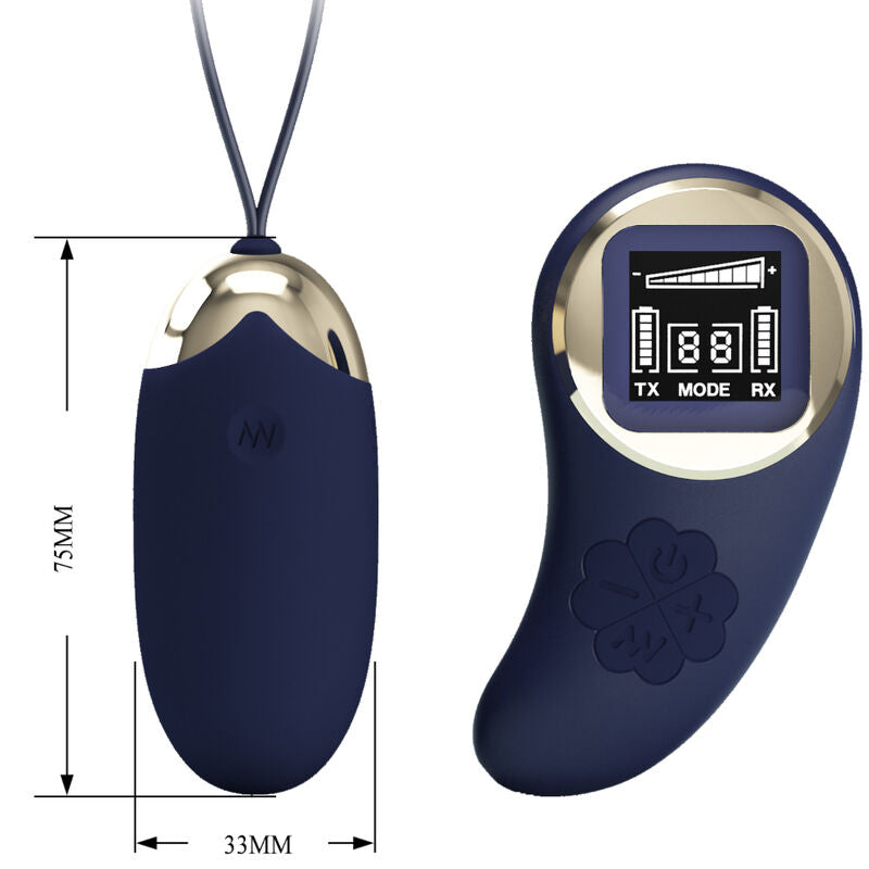PRETTY LOVE - MINA BLUE VIBRATING EGG REMOTE CONTROL