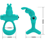 Figgy Green Rabbit Vibrating Ring