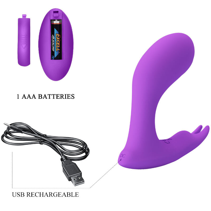 Idabelle purple vibration and pulsation remote control