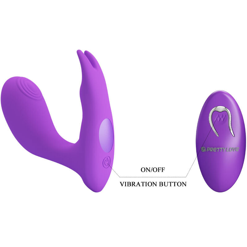 Idabelle purple vibration and pulsation remote control