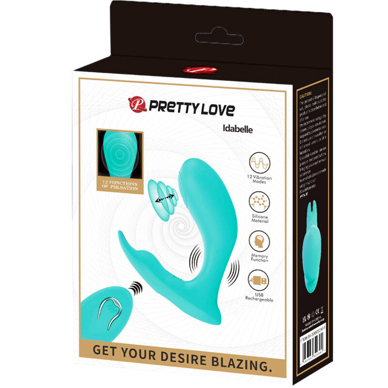 Idabelle Blue Vibration and Pulsation Remote Control
