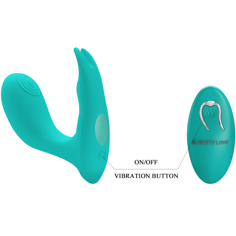 PRETTY LOVE - IDABELLE BLUE VIBRATION AND PULSE REMOTE CONTROL