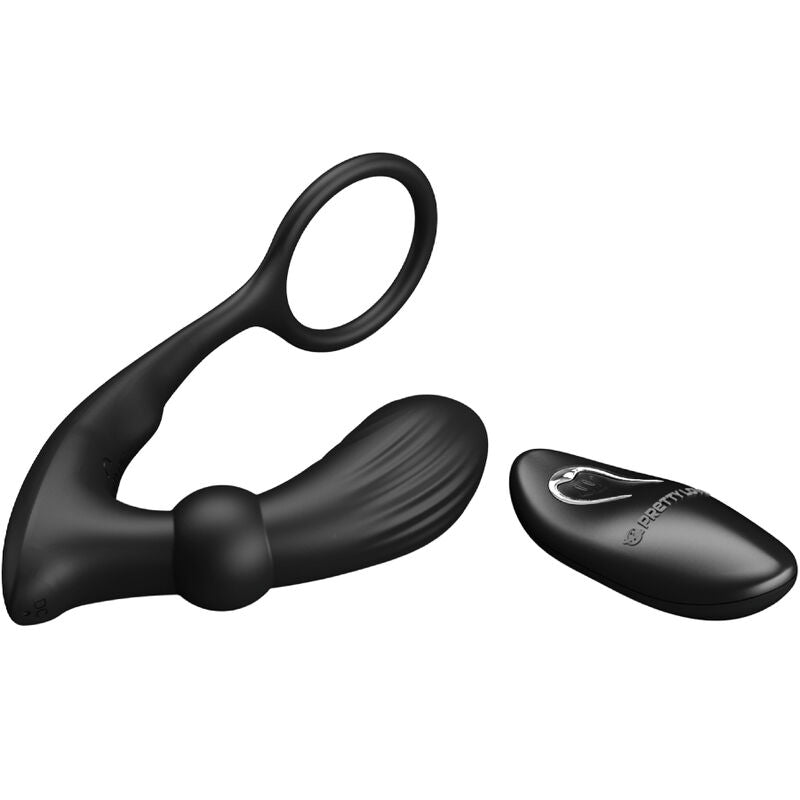 Warren Black Anal Ring and Vibrator